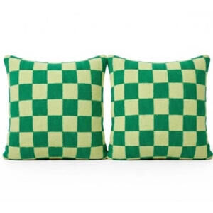 Wicked x Target Elphaba Throw Pillow Set of 2 Paul Tazewell Green Checker NEW